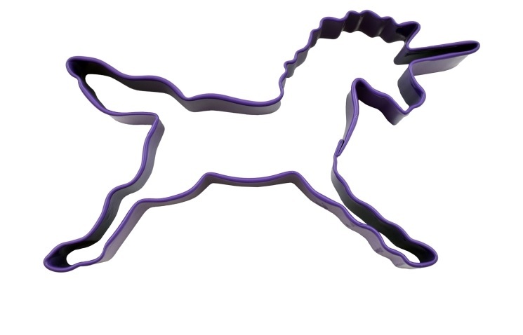 Unicorn Cookie Cutter 11.5cm - Purple image