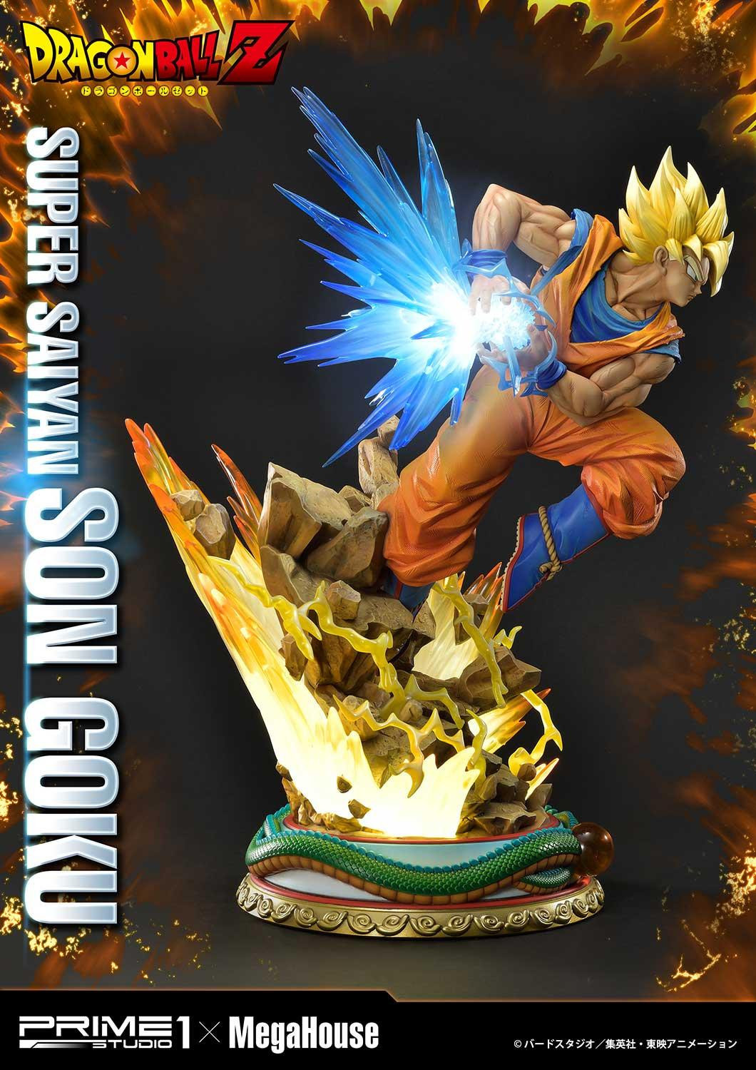 Super Saiyan Son Goku 25" Premium Statue at Mighty Ape NZ