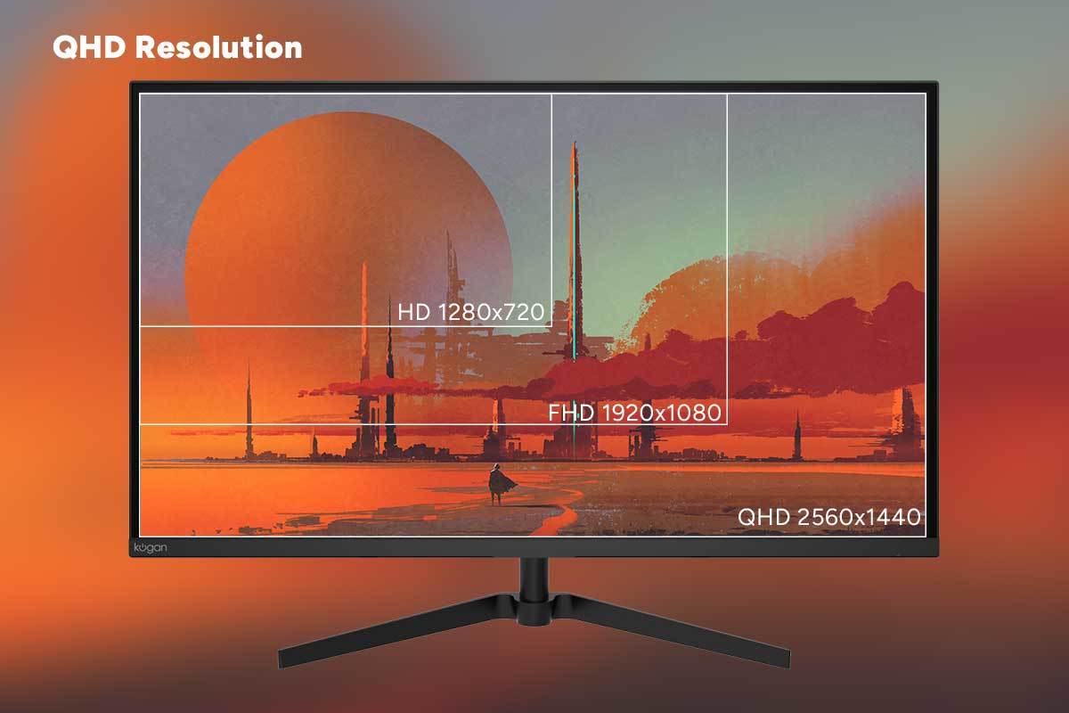 Kogan 32" QHD 75Hz Frameless VRR IPS Monitor (2560 x 1440) at Mighty