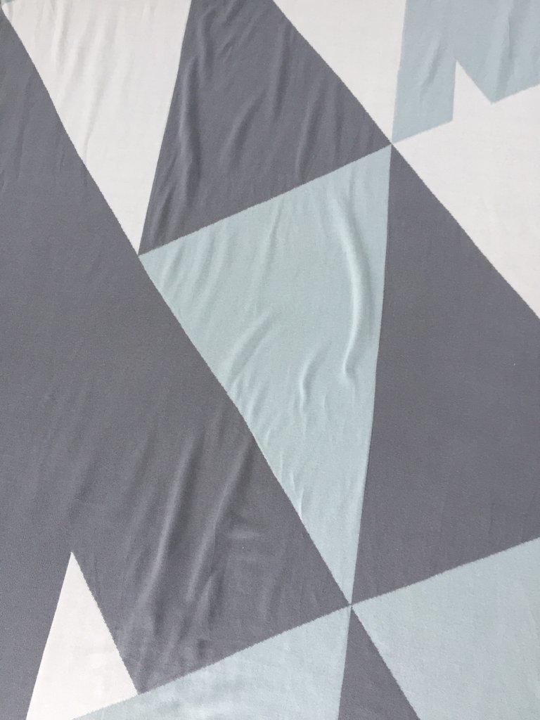 Ecosprout: Reversible Cotton Cot/Single Blanket - Teepee Sky Gray image