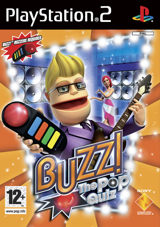 Buzz! Pop Quiz with 4 Buzzers on PS2