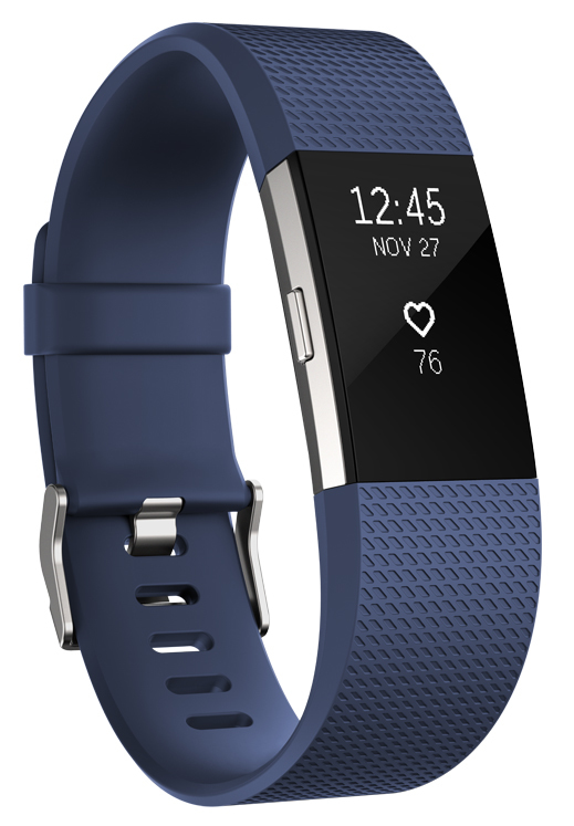 Fitbit Charge 2 Heart Rate + Fitness Wristband - Blue (Large)