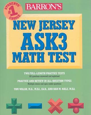 Barron's New Jersey Ask3 Math Test on Paperback by Dan Nale