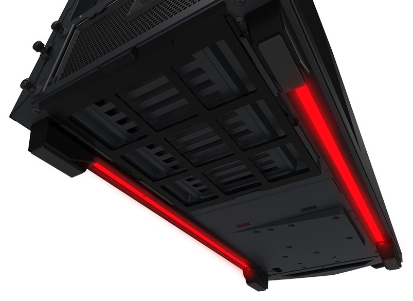 NZXT Noctis 450 Mid Tower Gaming Case Black/Red at Mighty Ape NZ