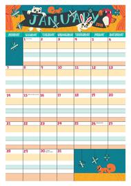 buy busy family calendar 2018 wall calendar at mighty ape australia