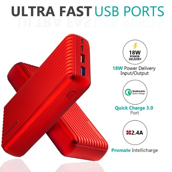 Promate 30000mAh High Capacity Portable Power Bank at Mighty Ape NZ