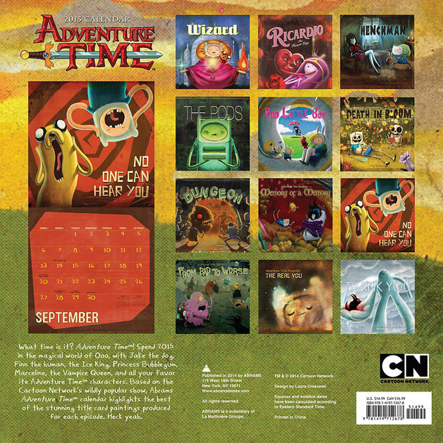 Adventure Time Calendar 2015 | Buy Now | at Mighty Ape NZ