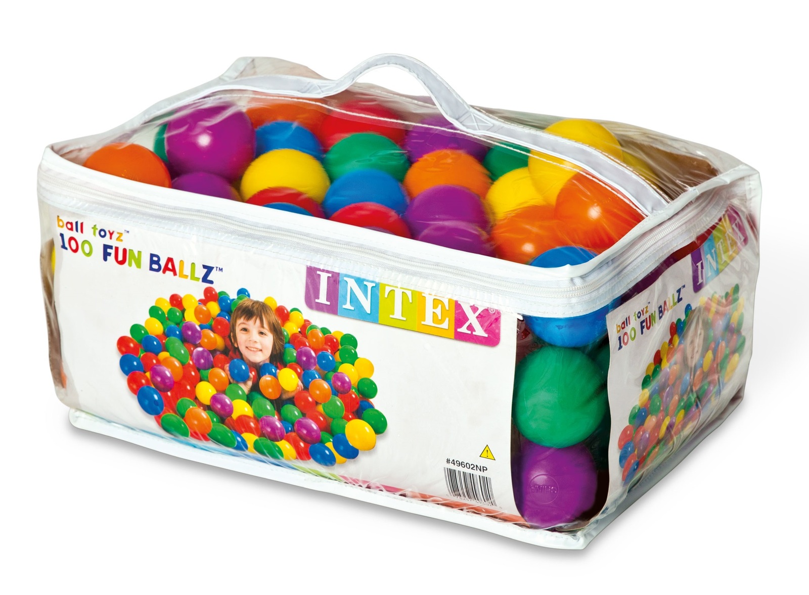 Intex: Fun Ball - Small Plastic Ball Set (100 piece)