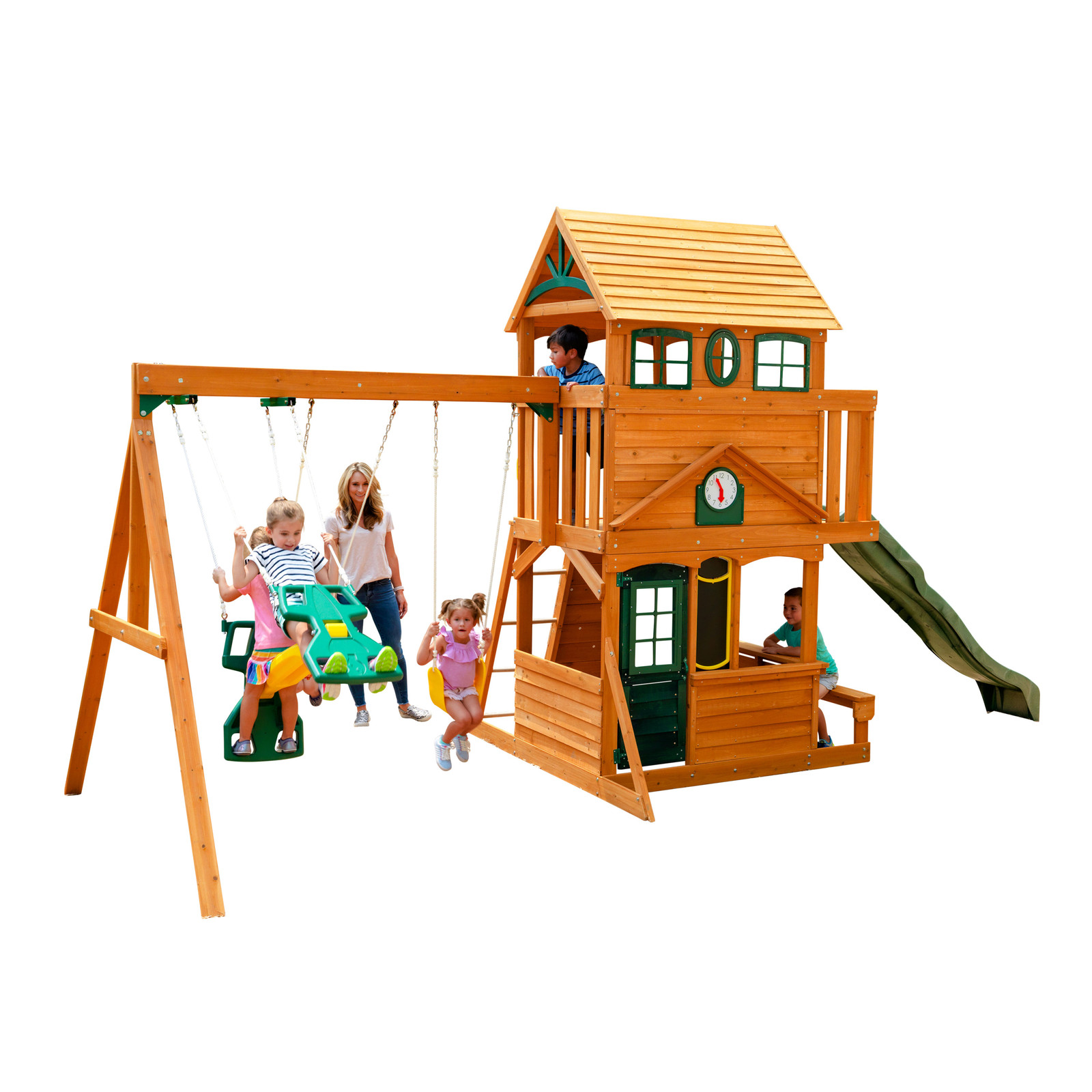 Buy KidKraft Ashberry Wooden Swing Set / Playset at Mighty Ape Australia