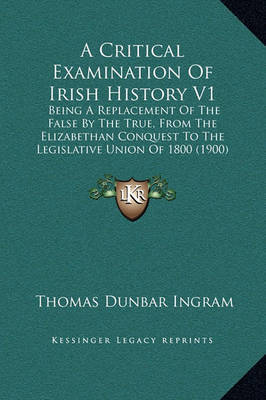 Critical Examination of Irish History V1 image