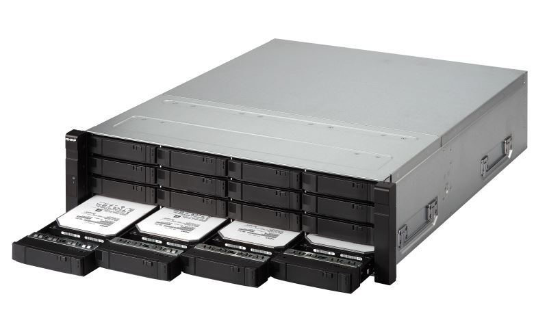 Qnap Ej1600-V2 Nas, 16-Bay (No Disk), Sas 12Gb/S Jbod For Zfs, 2 Mini-Sas Sff-8644 (Per Controller),Rp, With Rail Kit image