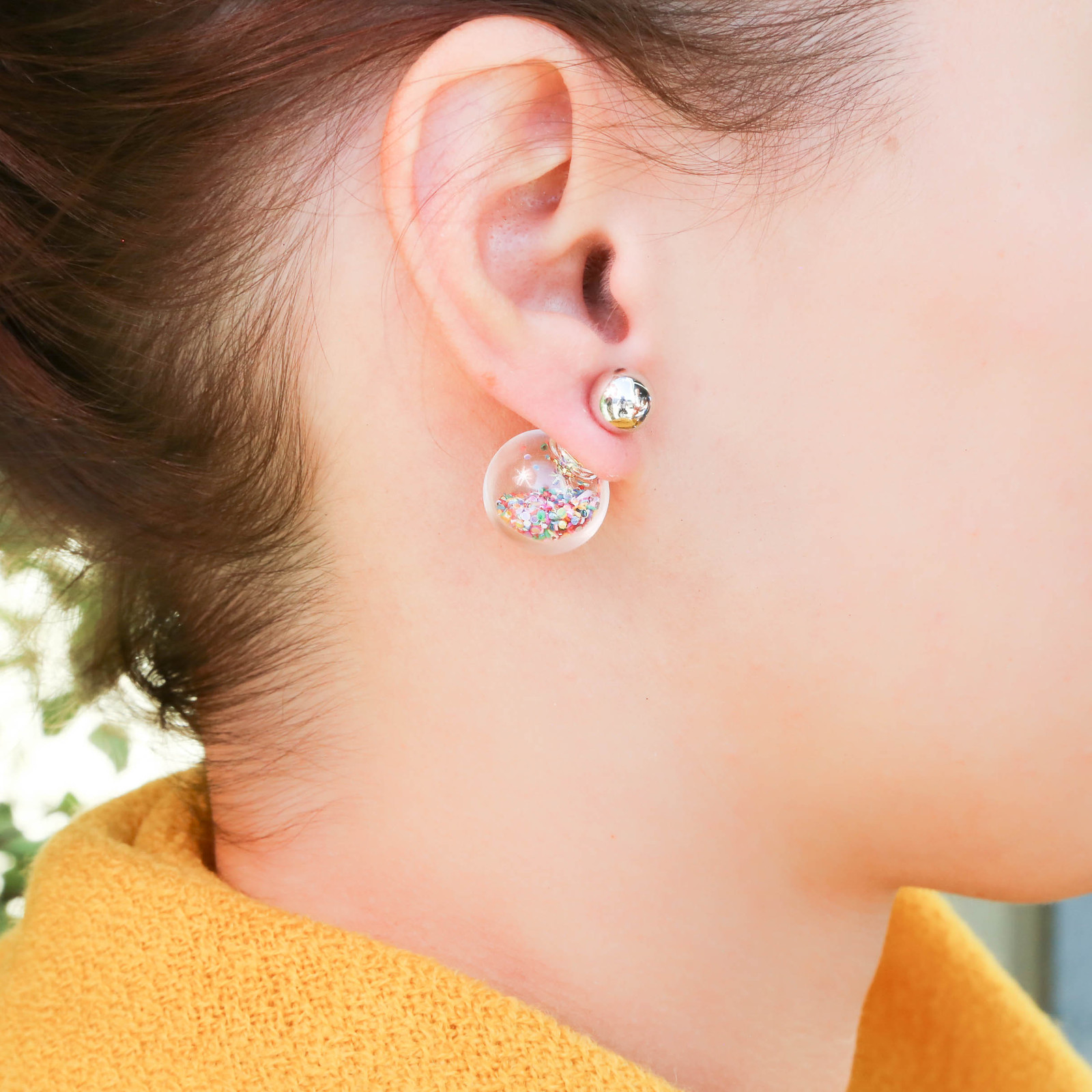Short Story: Fantasy Bubble Earrings - Confetti Multi image