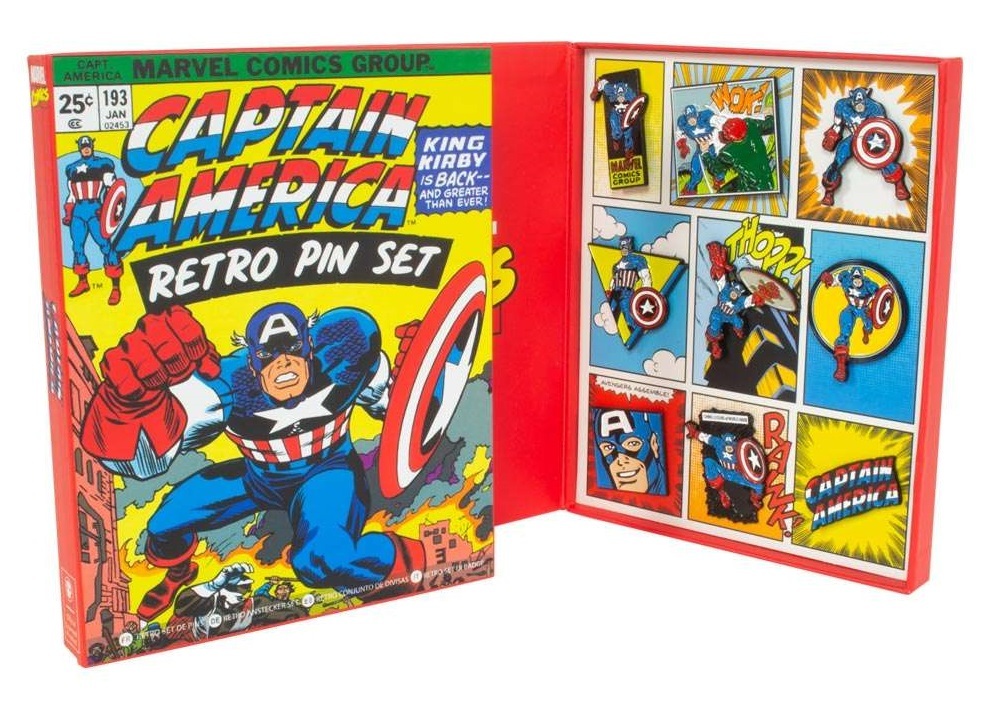 Marvel: Captain America - Retro Pin Set