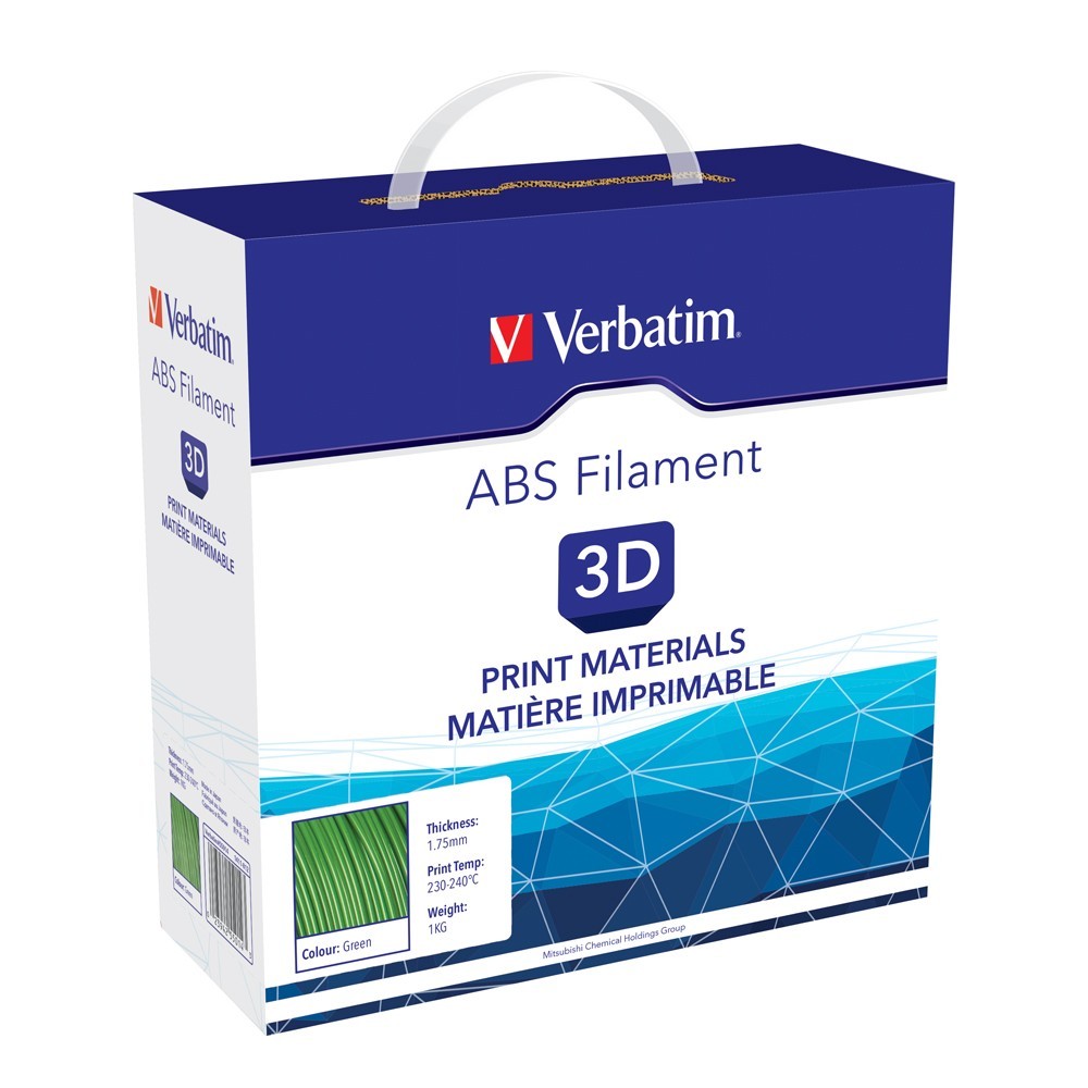 Verbatim 3D Printer ABS 1.75mm Filament - 1kg (Green) image