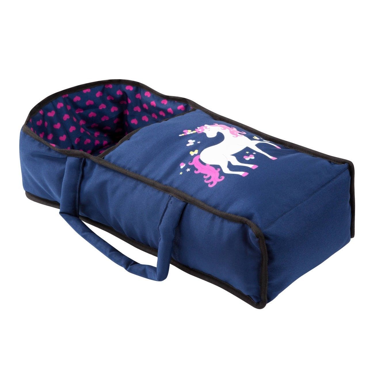 Bayer: Combi Grande Dolls Pram - Navy Unicorn