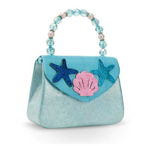 Pink Poppy: Under the Sea Mermaid Hard Handbag - (Blue)