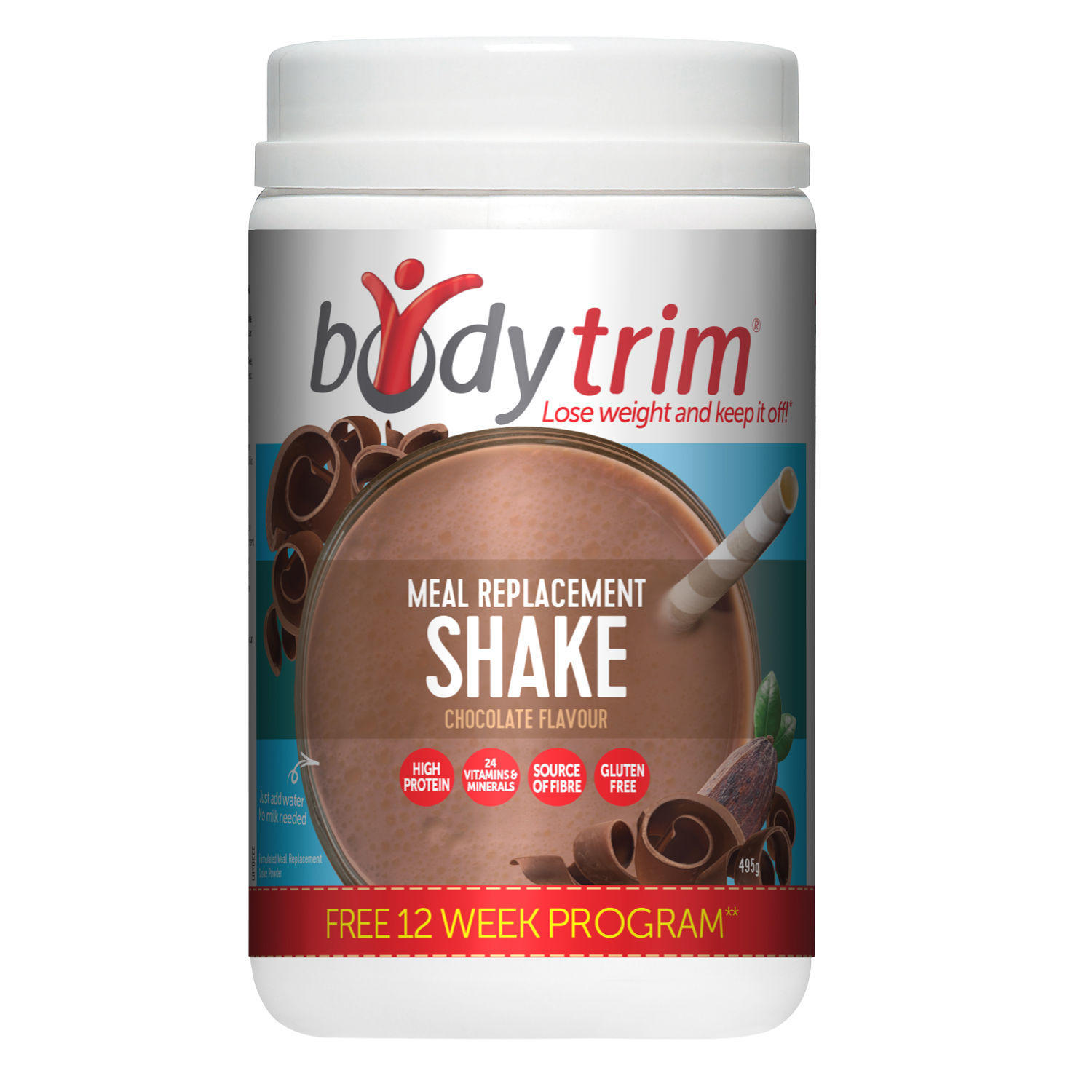 Body Trim: Meal Replacement Shake - Chocolate (495g)