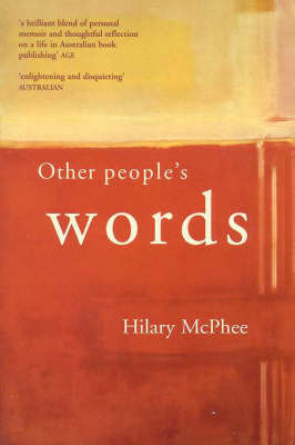 Other People's Words by Hilary McPhee image