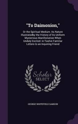 To Daimonion, by George Whitefield Samson image