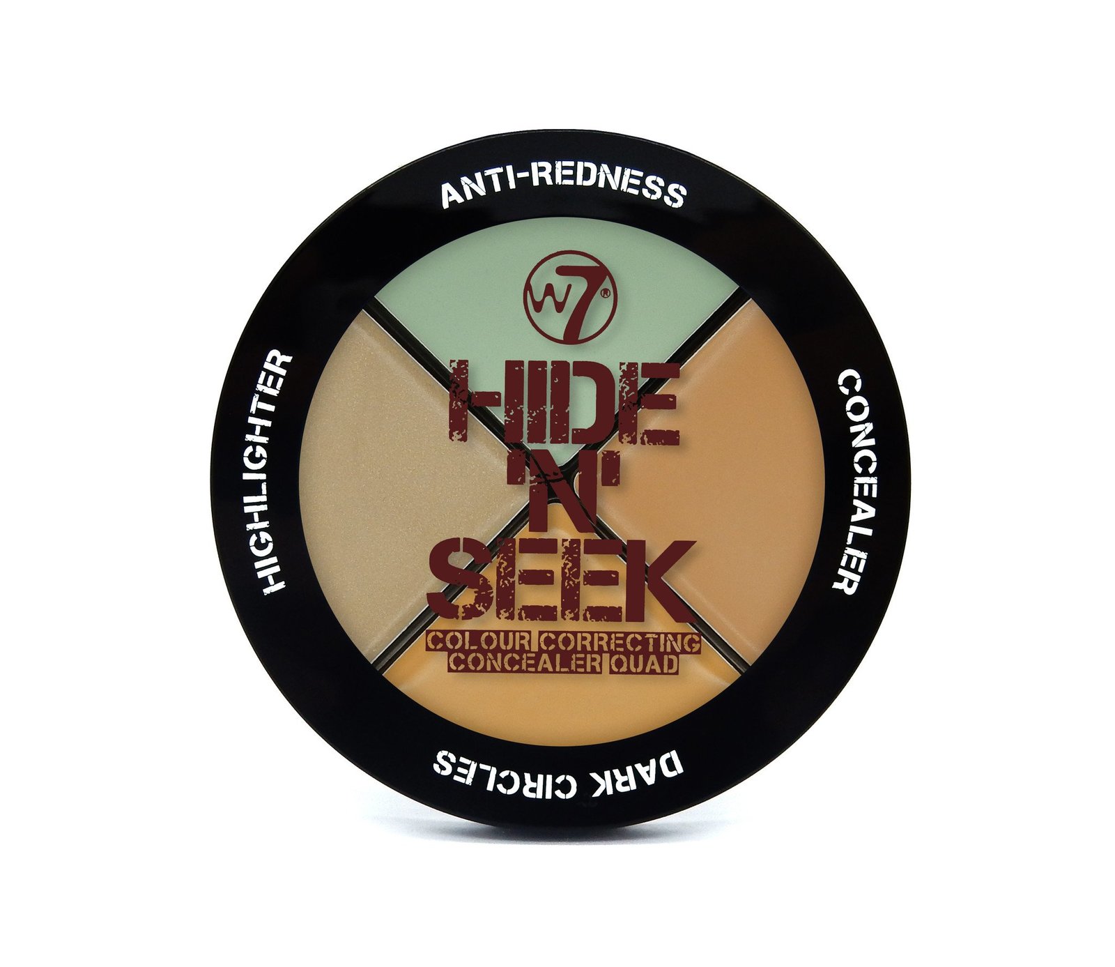 W7 Hide n Seek (Anti-Redness Concealer Quad) image