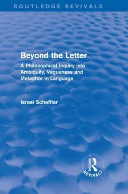 Beyond the Letter by Israel Scheffler image