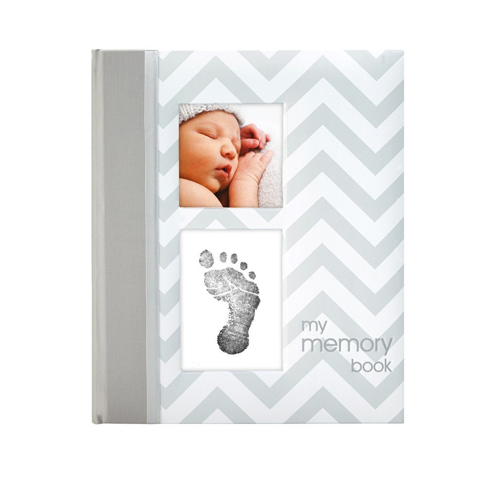 Pearhead Chevron Baby Book (Grey) image