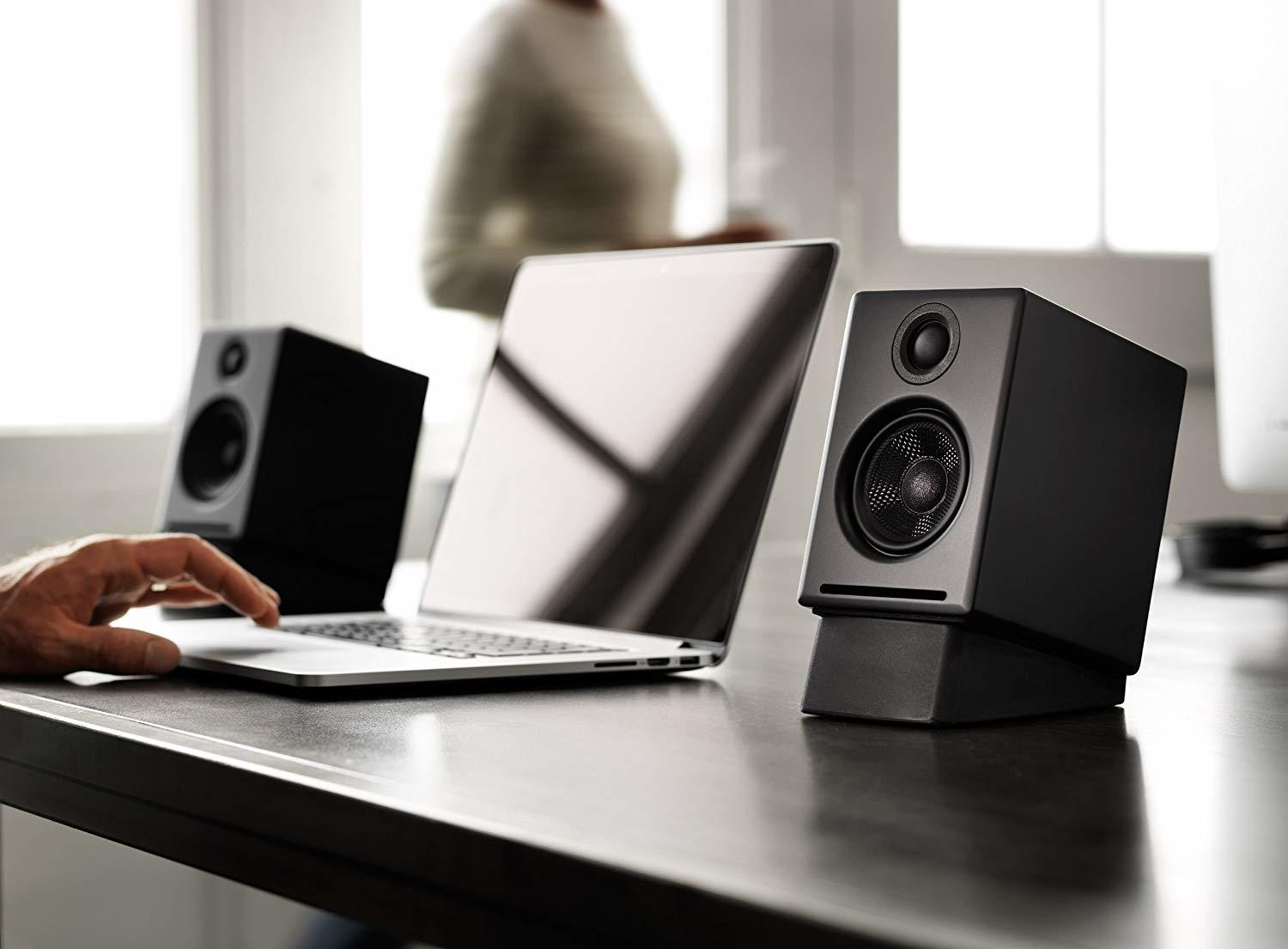 Audioengine: 2+ Powered Desktop Speakers (Pair) - Satin Black