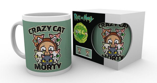 Rick and Morty: Crazy Cat Morty - Mug image