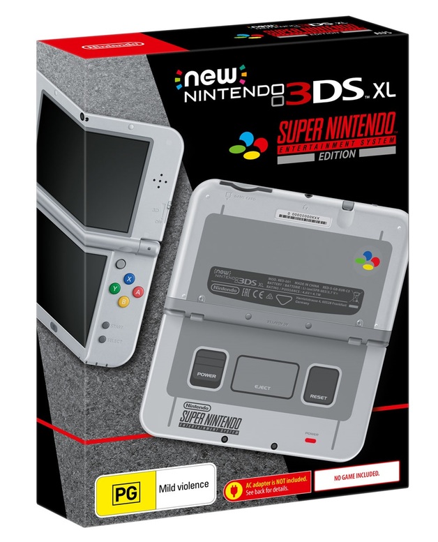 New Nintendo 3DS XL Super Nintendo Entertainment System Edition 3DS