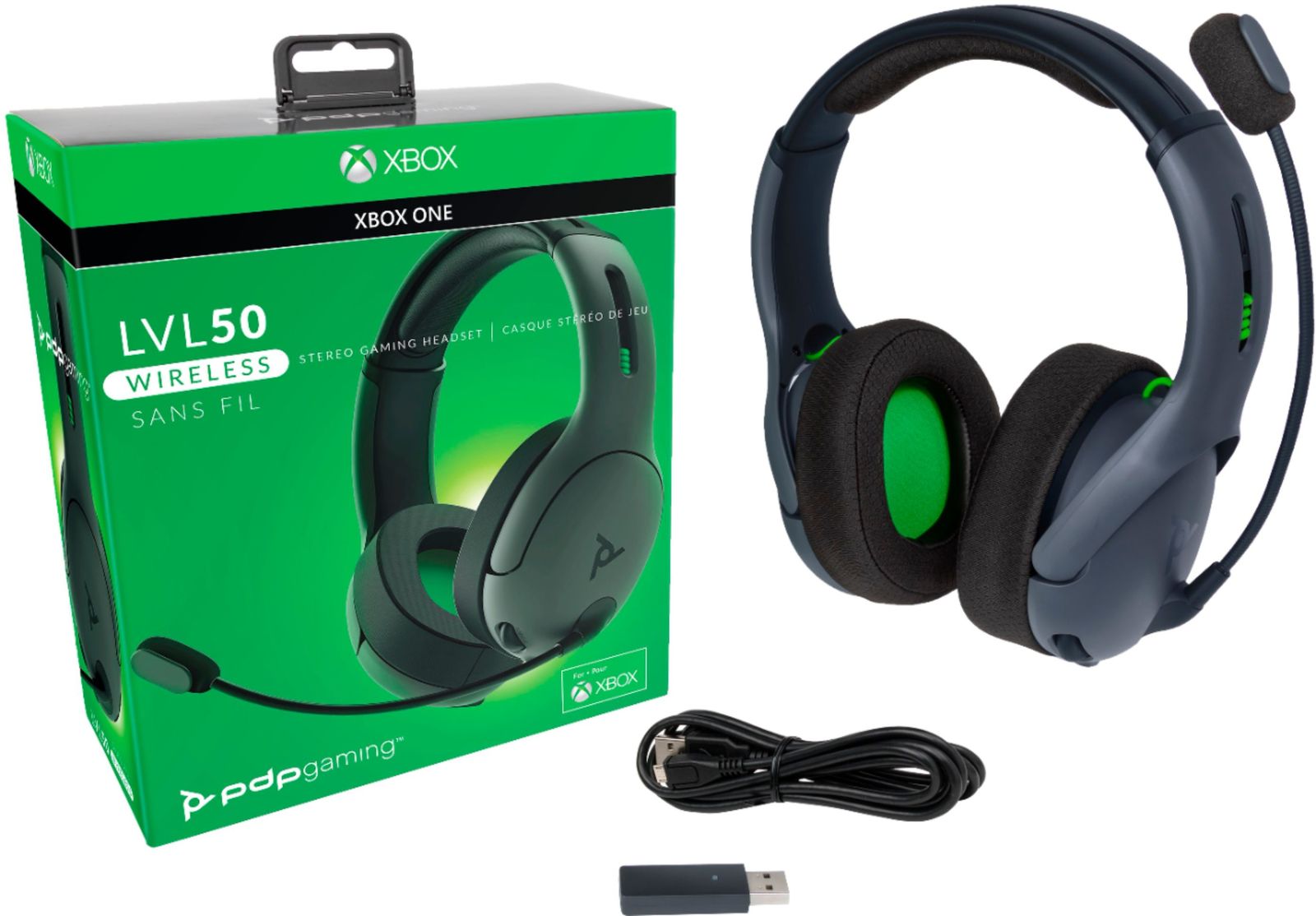 PDP Xbox LVL50 Wireless Stereo Gaming Headset Grey Xbox Series X