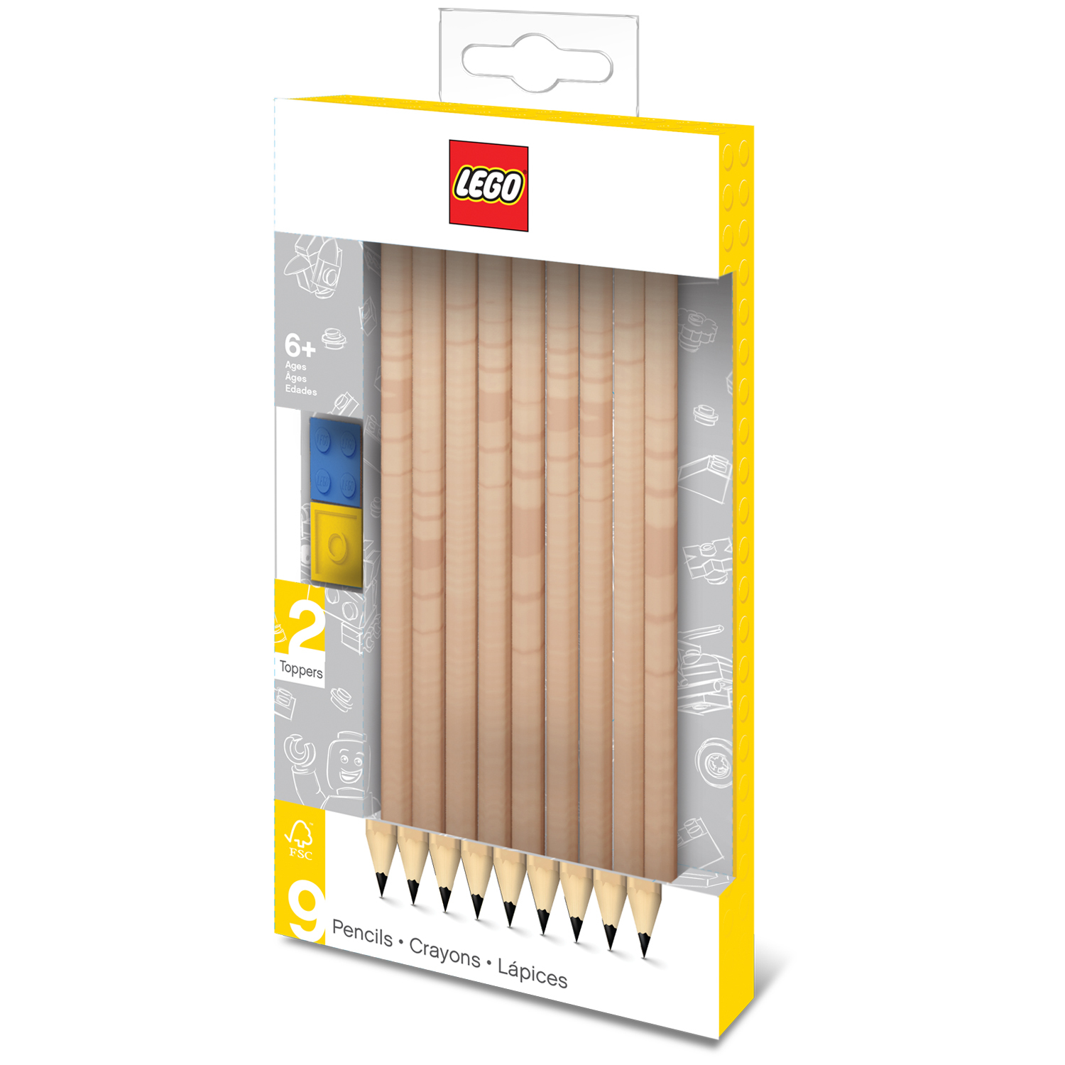 LEGO No2 Graphite Pencils - 9 Pack image