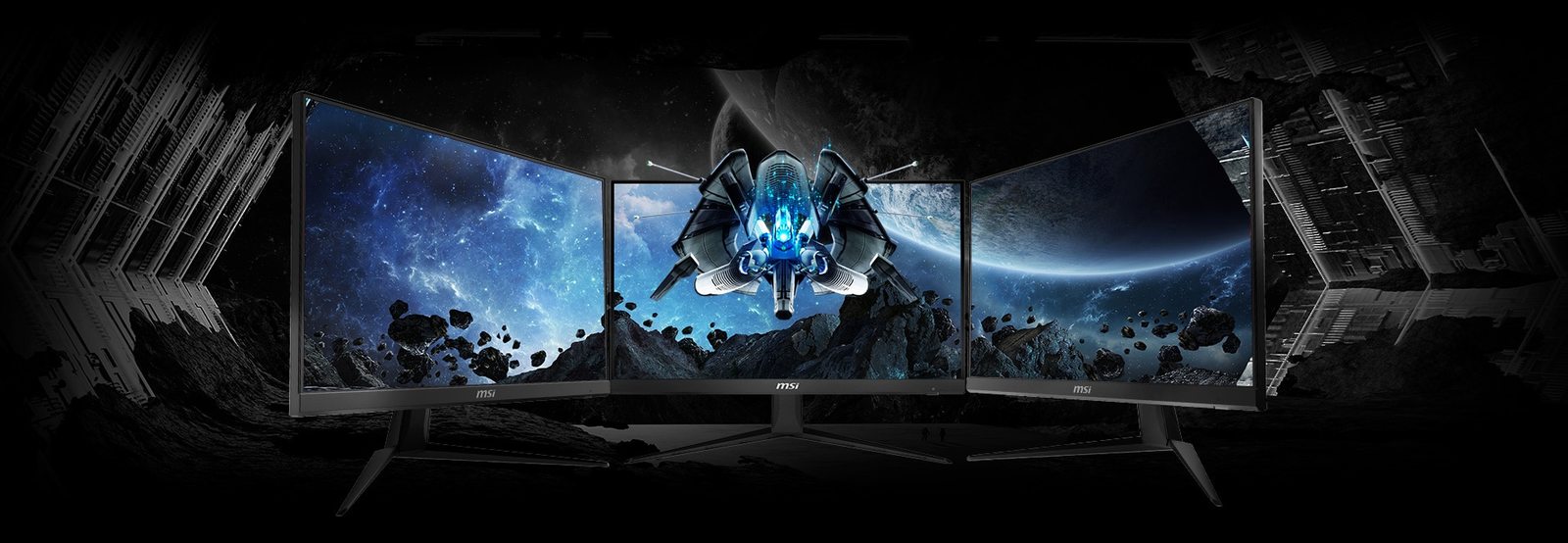 24'' MSI Optix 1080p 144Hz 1ms FreeSync eSports Monitor image