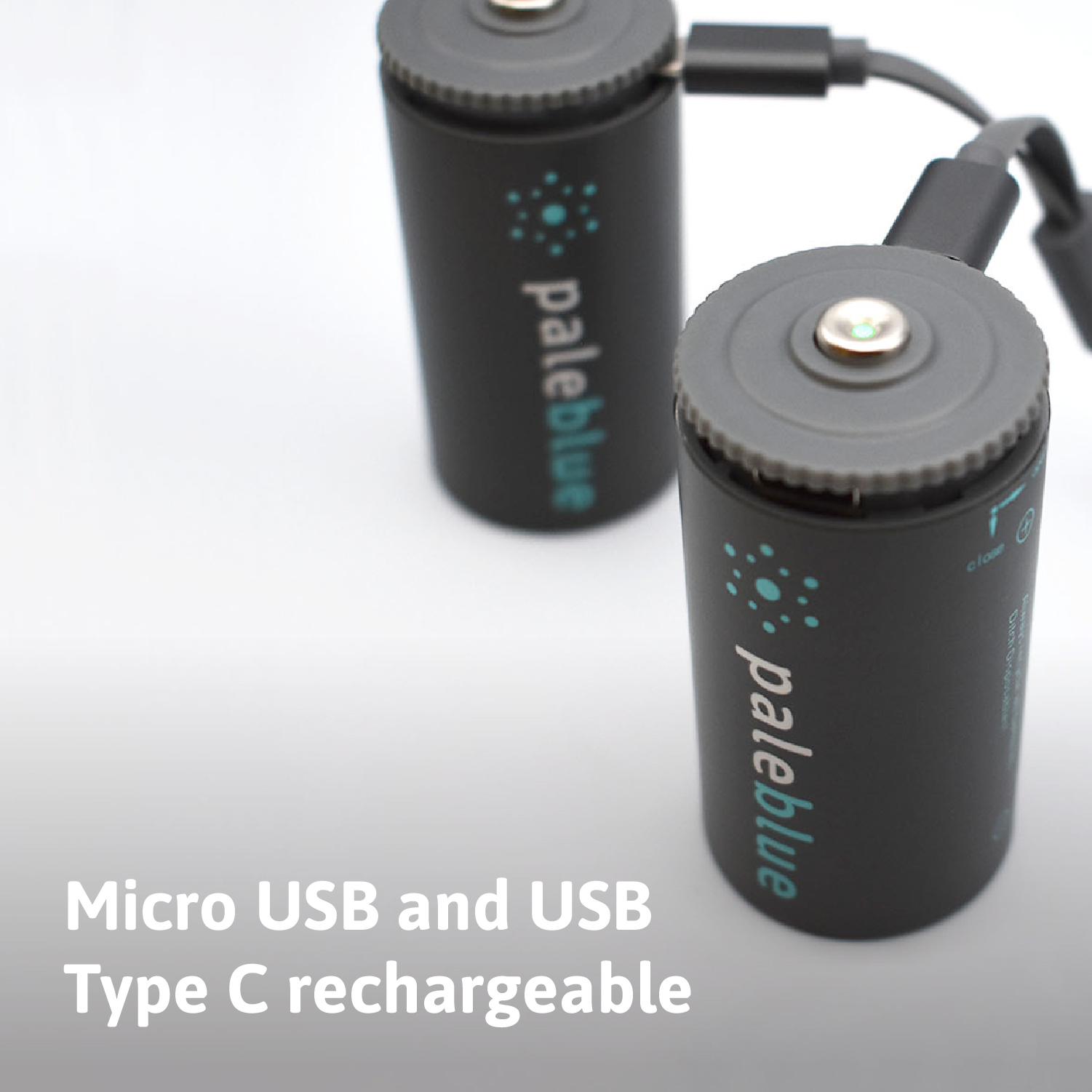 Pale Blue Lithium Ion Rechargeable D Batteries at Mighty Ape NZ