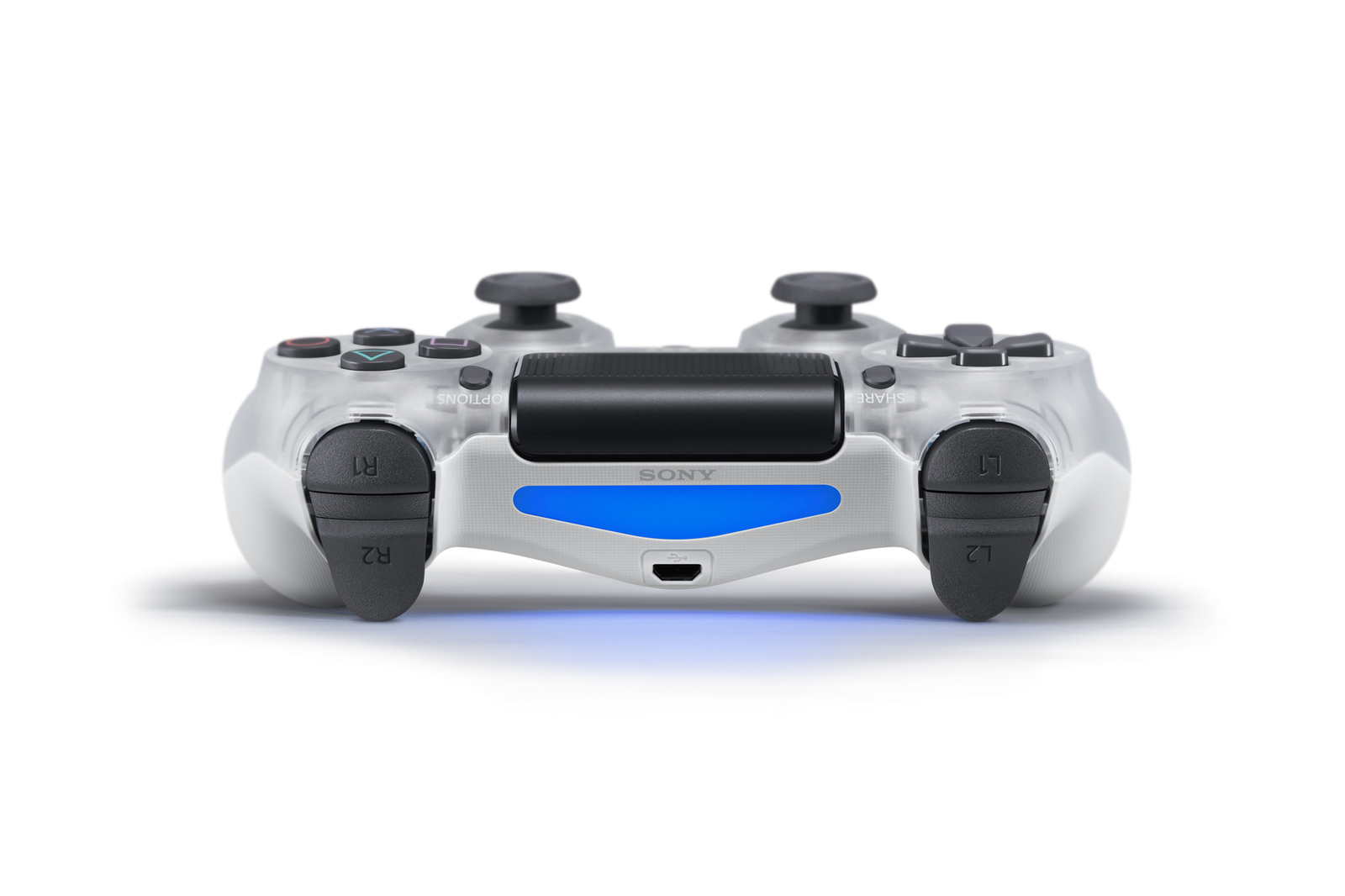 PlayStation 4 Dual Shock 4 v2 Wireless Controller - Crystal on PS4