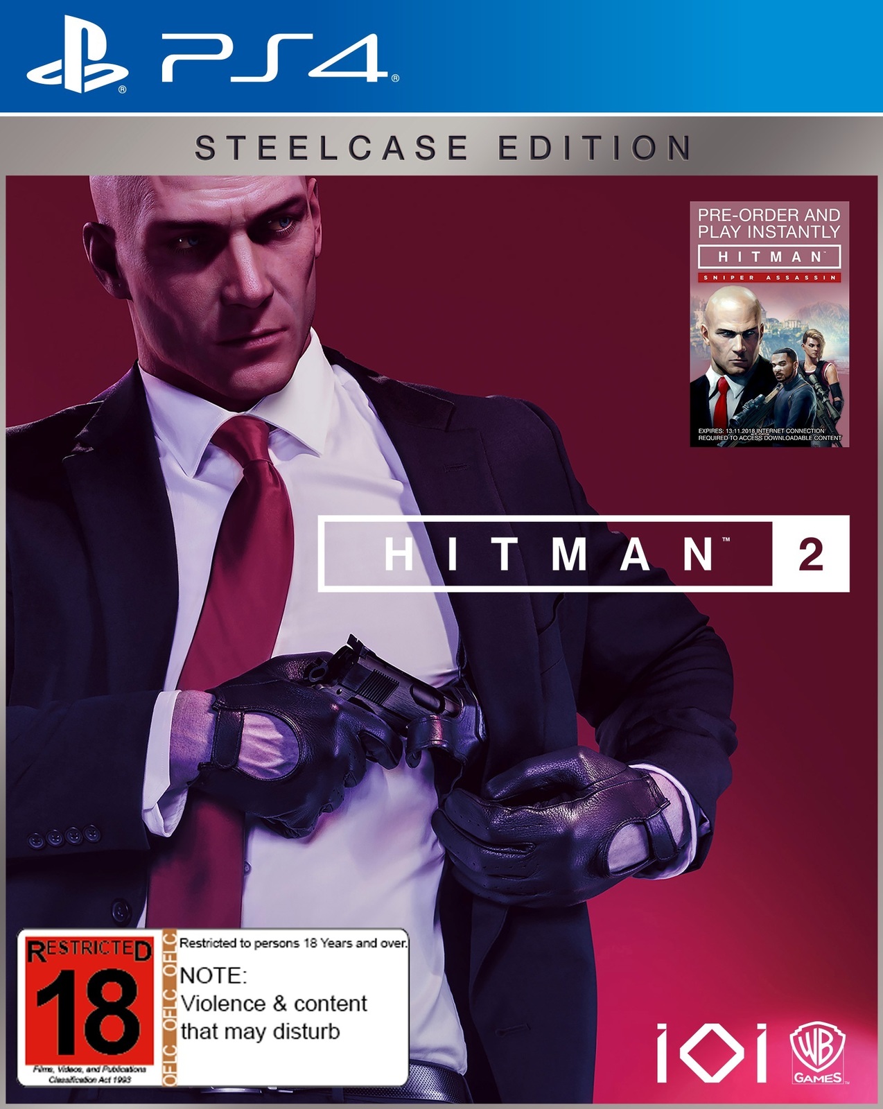 Hitman 2 Steelbook Edition for PS4 image
