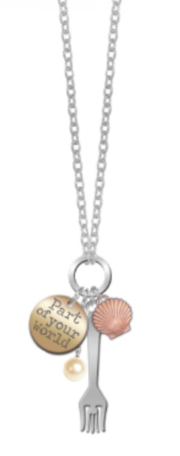 Neon Tuesday: The Little Mermaid - Part of Your World Charm Necklace Set image