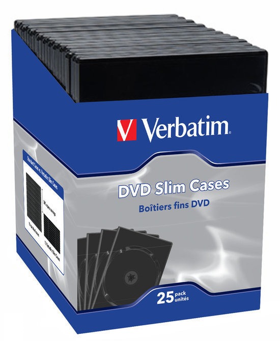 Verbatim DVD Video Trim Cases - 25pk (Black) image