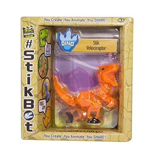 Stikbot: Dino Single - Velociraptor (Orange)