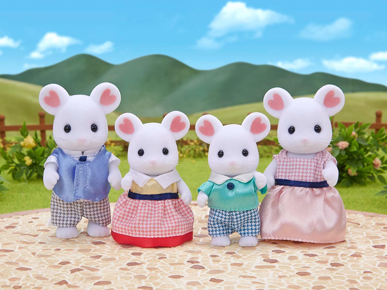 Buy Sylvanian Families Marshmallow Mouse Family at Mighty Ape NZ