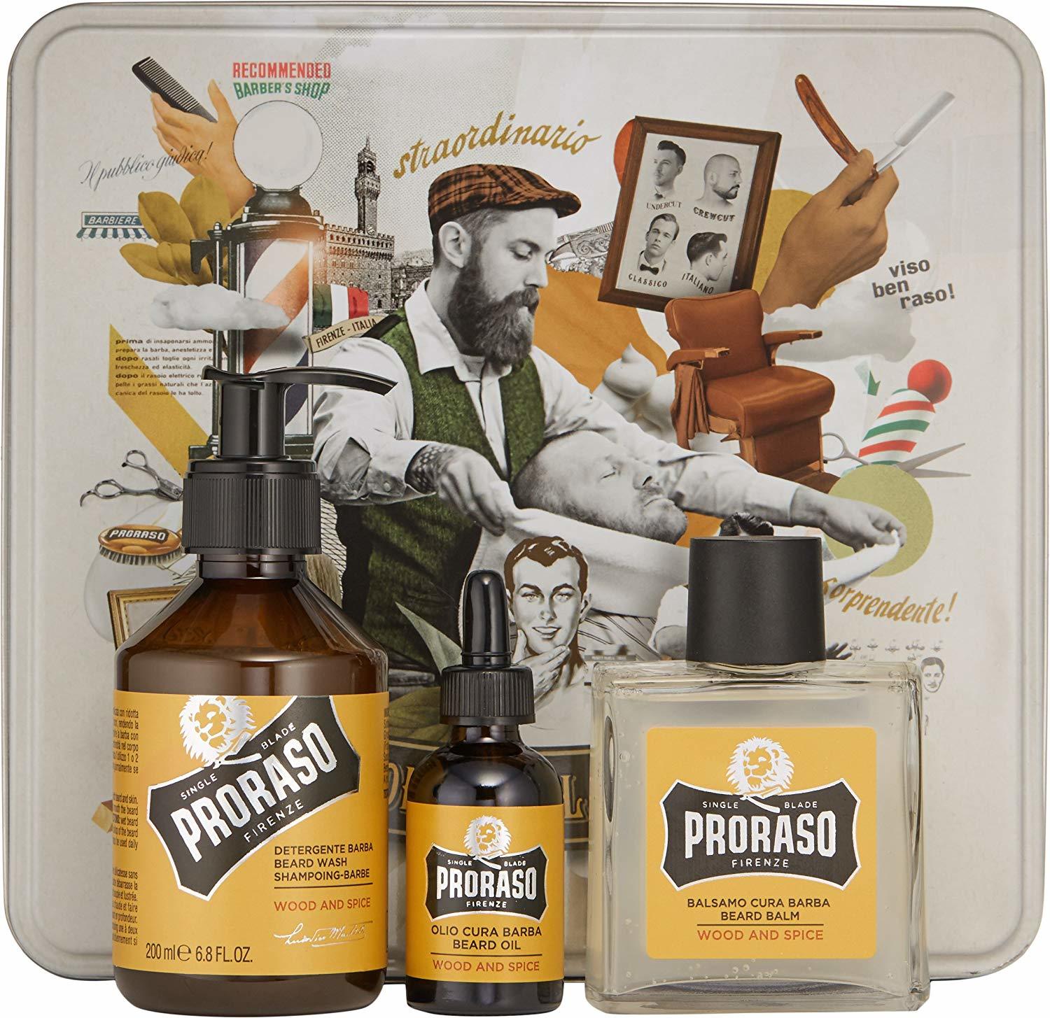 Proraso: Wood Spice Beard Care Gift Set in Tin Box image