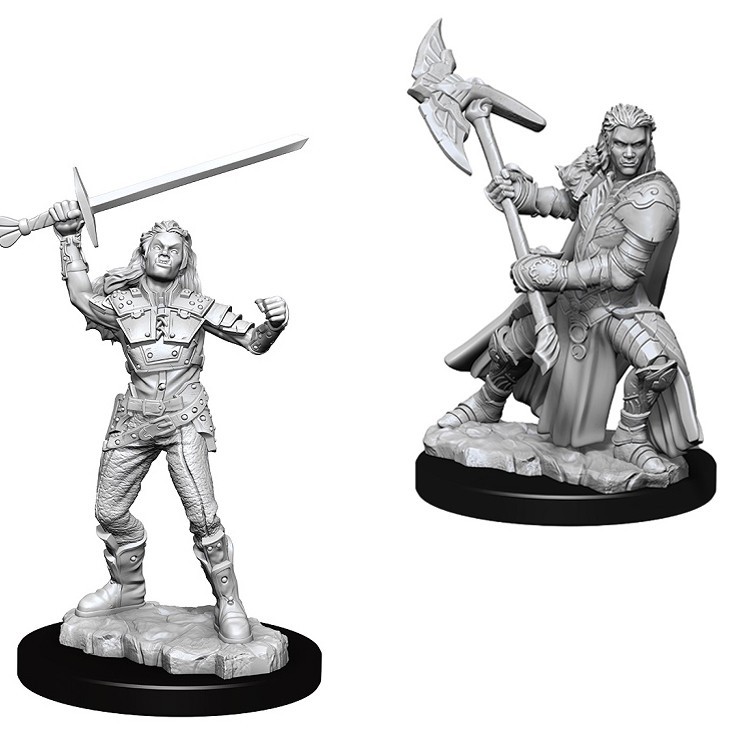 D&D Nolzur's Marvelous: Unpainted Miniatures - Female Half-Orc Fighter image