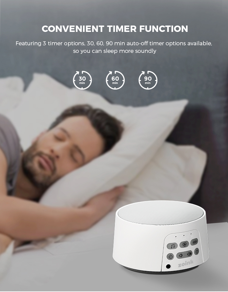 Natural Sound White Noise Machine - White image