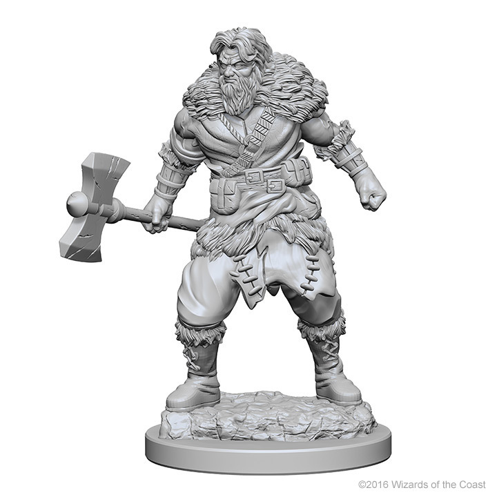 D&D Nolzur's Marvelous: Unpainted Minis - Human Male Barbarian image