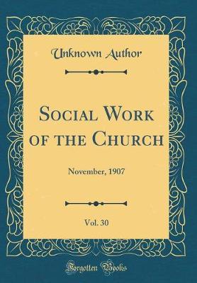 Social Work of the Church, Vol. 30 by Unknown Author image