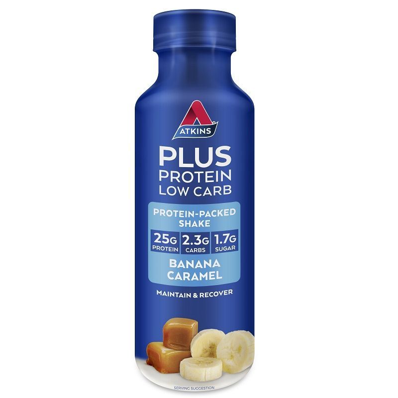 Atkins PLUS Protein-Packed Shake - Banana Caramel (400ml) image