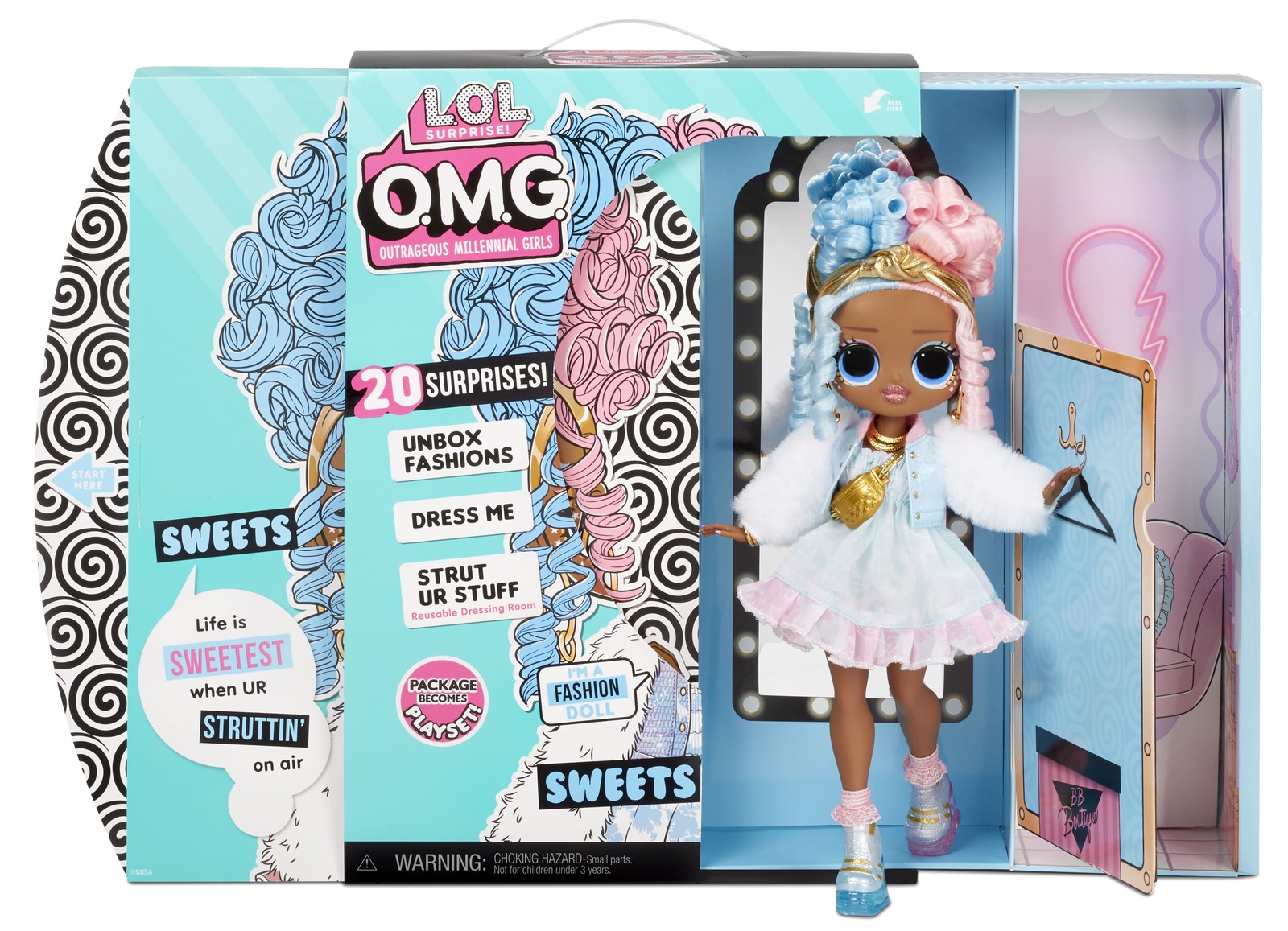 LOL Surprise! O.M.G. Lights Groovy Babe Fashion Doll with 15 Surprises - wide 1