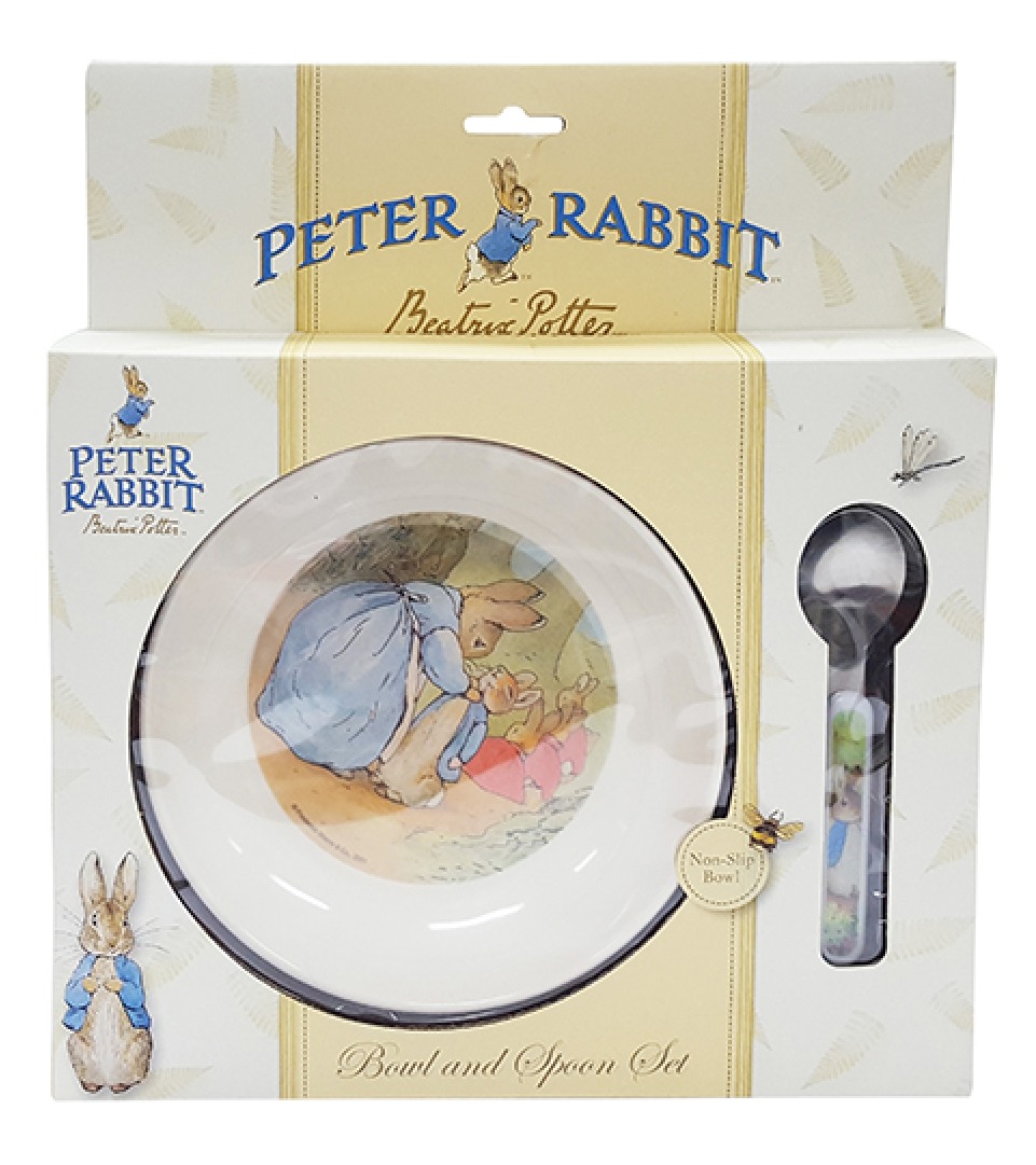 Peter Rabbit Classic Bowl & Spoon Set at Mighty Ape NZ