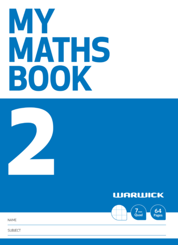 Warwick: My Maths Book #2 - A4+ Exercise Book image