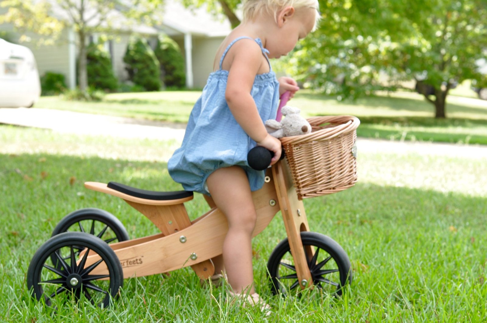 Kinderfeet: Wicker Basket - Balance Bike Accessory image