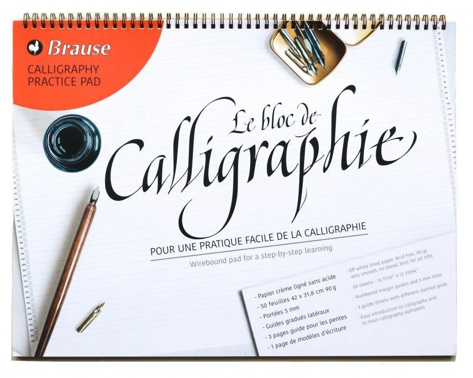 Brause: Calligraphy Practice Pad with Guides - A3 (50 Sheets) image